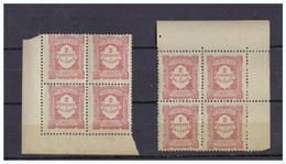 Y&T N°T23 Deux Blocs De 4 **- FRANCO DE PORT - Unused Stamps