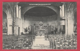 Vierves - Intérieur De L'église - 1911  ( Voir Verso ) - Viroinval