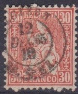 SUISSE 1862:  Hevétie Assise ZNr 33, Superbe Oblitération Luzern Du 12.XII.65  TTB - Used Stamps