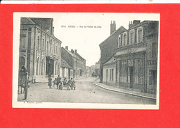 80 ROISEL Cpa Animée Rue De L ' Hotel De Ville     1914 Edit Lépine - Roisel