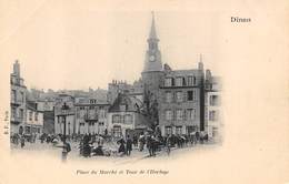 Dinan     22       Place Du Marché Et Tour De L'Horloge              (voir Scan) - Dinan