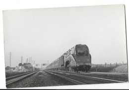 CHEMINS DE FER DU NORD Photographie Format Cpa Train Lille Paris Beau Plan 1948 - Trenes