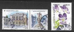 2019 Montpellier + Flora Violette De Rouen - Used Stamps
