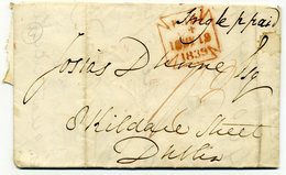 Irlande - Dublin - Lettre De 1839: Cachet - Préphilatélie