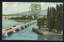 Suisse - Oblitération " Ambulant N° 1 " Sur Carte Postale Pour La France En 1906, Griffe " Genève " Au Verso-  Réf JJ 84 - Marcophilie