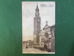 Cartolina Cremona - Facciata Del Duomo E Torrazzo - 1925 - Cremona