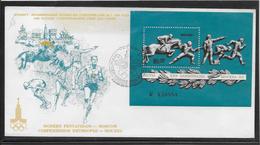 Thème Jeux Olympiques - Moscou 1980 - Sports - Enveloppe - Ete 1980: Moscou