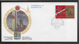 Thème Jeux Olympiques - Moscou 1980 - Sports - Enveloppe - Ete 1980: Moscou