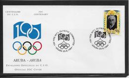 Thème Jeux Olympiques - Centenaire Du C.I.O. 1994 - Sports - Enveloppe - Autres & Non Classés