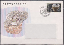 Lichtenstein 1994 MiNr.1094 EF Brief FDC Mineralien (d 6123 ). - Cartas & Documentos