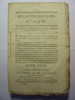 BULLETIN DES LOIS DE 1816 - CODE CIVIL NOUVELLE EDITION DU CODE CIVIL DE 1816 - DROIT - TBE - Cousu Main - Décrets & Lois