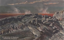 Kilauea Volcano Hawaii, Lava Flow And Crater C1910s Vintage Postcard - Hawaï