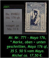 EARLY OTTOMAN SPECIALIZED FOR SPECIALIST, SEE...Mi. Nr. 771 - Mayo 176 KU - Mayo 176 Qh -R- - Ongebruikt