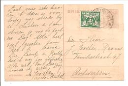 Briefkaart Bontkraag En Bijfrankering Lebeau Aarle Rixtel - Brieven En Documenten