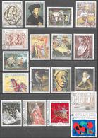 France (3)- Série Artistique/oeuvres D'Art -1969/1974 (18 Val)-OBL - Collections