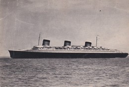 CPSM 10X15 .Paquebot S/S NORMANDIE Cie Gale Transatalantique " French Line " Le Havre-Angleterre -New York - Passagiersschepen