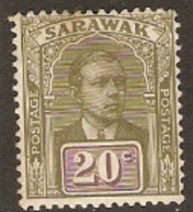 Sarawak  1918  SG  58  20c  Mounted Mint - Sarawak (...-1963)