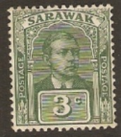Sarawak  1922  SG  64  3c  Ligtly Mounted Mint - Sarawak (...-1963)