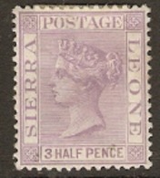 Sierra Leone 1859   SG  29  1 1/2d Mounted Mint - Sierra Leona (...-1960)