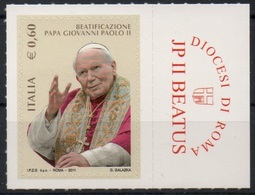 Italia - Repubblica 2011 "Beatificazione Di Papa Giovanni Paolo II €. 0,60", Nuovo - 2011-20: Ungebraucht