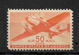 US 1941 Air Mail,50c Scott # C31,VF MNH** (RN-8) - 2b. 1941-1960 Nuevos