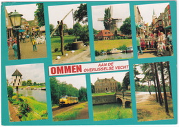 Ommen Aan De Overijsselse Vecht - Trein 'Hondekop' Mat '54, Winkelstraat, Molen, Duiventil, Kasteel Eerde - (Overijssel) - Ommen