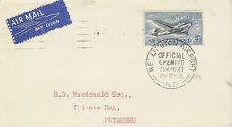 24-10-59- Wellington Airport - Official Opening - Airmail