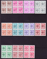 BELGIQUE COB PREO 62 POLYVAL ** EN BLOC DE 4. (3T288A) - Typo Precancels 1967-85 (New Numerals)