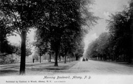 CPA   ETATS-UNIS--NEW YORK---MANNING BOULEVARD ALBANY---1909 - Albany