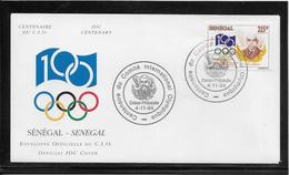 Thème Jeux Olympiques - Centenaire Du C.I.O. 1994 - Sports - Enveloppe - Autres & Non Classés