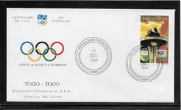 Thème Jeux Olympiques - Centenaire Du C.I.O. 1994 - Sports - Enveloppe - Sonstige & Ohne Zuordnung