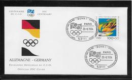Thème Jeux Olympiques - Centenaire Du C.I.O. 1994 - Sports - Enveloppe - Other & Unclassified