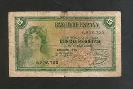 SPAGNA / SPAIN - 5 Pesetas (1935) - 5 Peseten