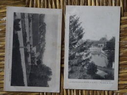 LA CHAPELLE LA REINE VUE D ENSEMBLE + VUE PRISE DU PYLONE LOT 2 CARTES - La Chapelle La Reine