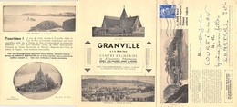 50-GRANVILLE- GARTE DEPLIANTE EN TROIS VOLETS - Granville