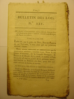 BULLETIN DES LOIS Du 20 JUIN 1818 - CONVENTION FRANCE AUTRICHE GRANDE BRETAGNE PRUSSE RUSSIE - ANGLETERRE - Decrees & Laws