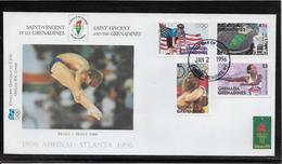 Thème Jeux Olympiques - Atlanta 1996 - Sports - Enveloppe - Ete 1996: Atlanta