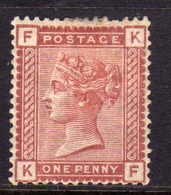 GREAT BRITAIN GRAN BRETAGNA 1880 1881 QUEEN VICTORIA REGINA VITTORIA ONE PENNY 1p MH - Unused Stamps