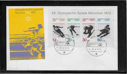 Thème Jeux Olympiques - Munich 1972 - Enveloppe - Summer 1972: Munich