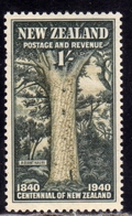 NEW ZEALAND NUOVA ZELANDA 1940 GIANT KAURI TREE ALBERO GIGANTE SHILLING 1sh MNH - Unused Stamps