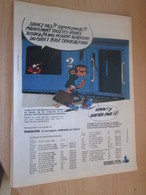 SPI2019 Page De SPIROU De 75/76 : FRANQUIN GASTON LAGAFFE PUBLICITE POUR LE BILLET BIGE - Franquin