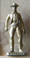 (SLDN°60) KINDER FERRERO, SOLDATINI IN METALLO FAMOSI COWBOY SERIE 2 85/93 B. CASSIDY  OTTONE - Metal Figurines