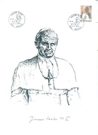 BELGIUM - CM-MK - 30.3.1985 - JEAN PAUL II   - COB 2166  - Lot 19910 - FORMAT 30 Cm X 21 Cm - 1981-1990