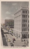 Calgary Alberta Canada, Hudson's Bay Store, 8th Avenue Street Scene, Autos, C1930s/40s Vintage Real Photo Postcard - Calgary