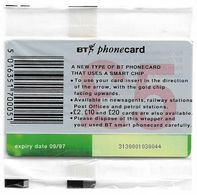 UK - BT - BCF - BETA Trial Card 5£, TRL020Bb - GEM Chip, Exp. 09.97, NSB - BT Test & Proef