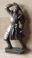 (SLDN°73) KINDER FERRERO, SOLDATINI IN METALLO SAMURAI  4 GIAPPONESI 1600 - SCAME 40 MM BRUNITO - Metal Figurines