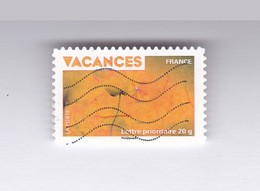 TIMBRE AUTO-ADHESIF OBLITERE N°  322 /  VARIETE  ?  /COULEURS ORANGEES (cf Scan ) - Oblitérés