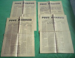 Tavira - 4 Jornais "Povo Algarvio" Nº 87, 88, 89, 92 De 1936 - Imprensa. Faro. - Testi Generali