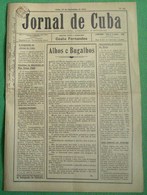 Cuba - "Jornal De Cuba" Nº 24 De 25 De Novembro De 1934 - Imprensa. Beja. Portugal. - Informaciones Generales