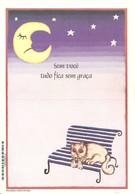 BRAZIL 1998 Social Aerogram Prepaid Stationery - New - CAT MOON SKY BENCH (GN 0316). - Postwaardestukken